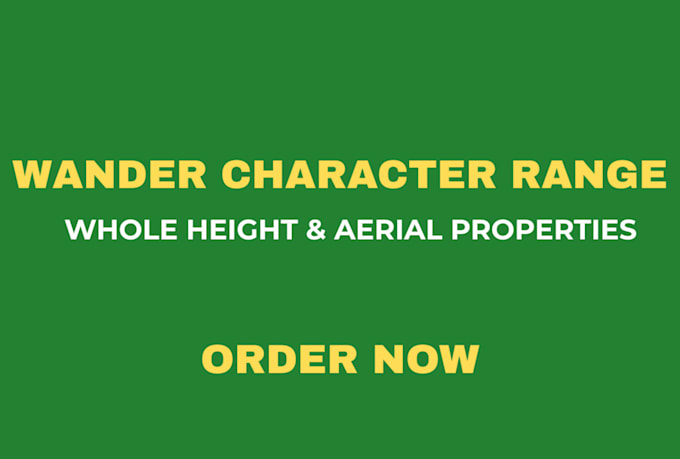 do wander character aerial range